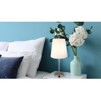 GLOBO Lampen Serie Joris - Tischlampe Nickel &...