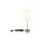 GLOBO Lampen Serie Joris - Tischlampe Nickel & weißer Lampenschirm - Höhe ca. 45 cm