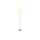 GLOBO Lampen Serie Joris - Stehlampe Nickel & weißer Lampenschirm - Höhe ca. 151 cm