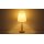 GLOBO Lampen Serie Joris - Tischlampe Kiefer & weißer Lampenschirm - Höhe ca. 45 cm