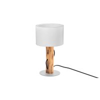 GLOBO Lampen Serie Norin - Tischlampe Eukalyptusholz...