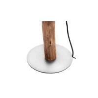 GLOBO Lampen Serie Norin - Stehlampe Eukalyptusholz & weißer Lampenschirm - Höhe ca. 140 cm