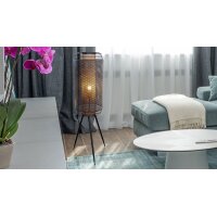 GLOBO Stehlampe Denton schwarzes Metall - Höhe ca....