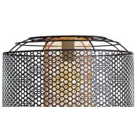 GLOBO Stehlampe Denton schwarzes Metall - Höhe ca. 111 cm