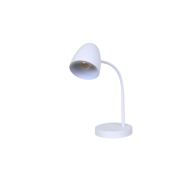 GLOBO Lampen Serie Jason - Tischlampe weißes Metall - Höhe ca. 40 cm