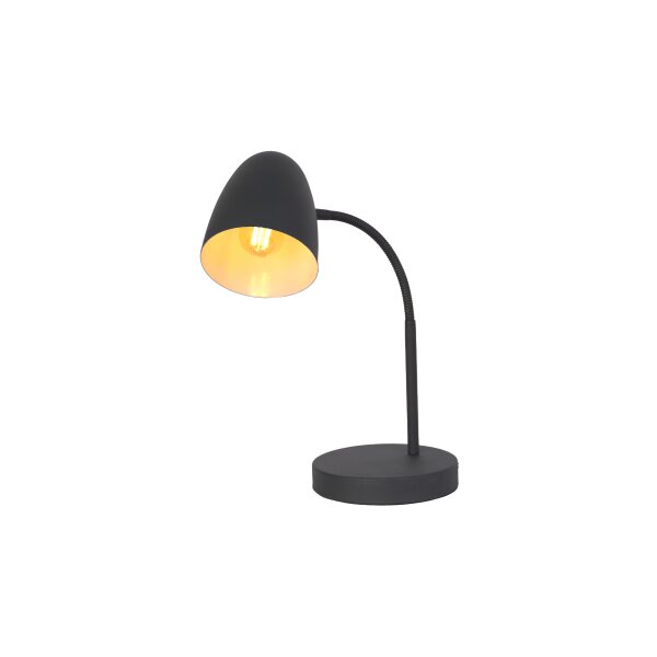 GLOBO Lampen Serie Jason - Tischlampe schwarzes Metall - Höhe ca. 40 cm
