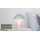GLOBO Lampen Serie Bert - Tischlampe weißes Metall - Höhe ca. 26 cm
