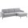 COMFORT SMART Anuk - Ecksofa hellgrauer Bezug Simply Clean – Stellfläche ca. 241 x 166 cm