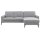 COMFORT SMART Anuk - Ecksofa hellgrauer Bezug Simply Clean – Stellfläche ca. 241 x 166 cm