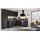 nobilia® Einbauküche Easytouch mit privileg E-Geräte, z. B. Kühlschrank Grafitschwarz & Metal Oxid – Stellfläche ca. 277 x 217 cm
