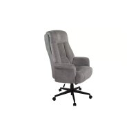 Chefsessel Otto XXL grauer Webstoff 112 & schwarzes...