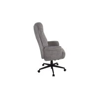 Chefsessel Otto XXL grauer Webstoff 112 & schwarzes Drehkreuz