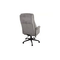 Chefsessel Otto XXL grauer Webstoff 112 & schwarzes Drehkreuz
