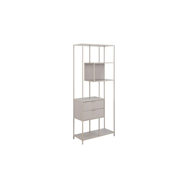Regal Seaford im Industrielook Grau – ca. 77 x 185 cm