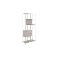 Regal Seaford im Industrielook Grau – ca. 77 x 185 cm