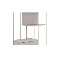 Regal Seaford im Industrielook Grau – ca. 77 x 185 cm