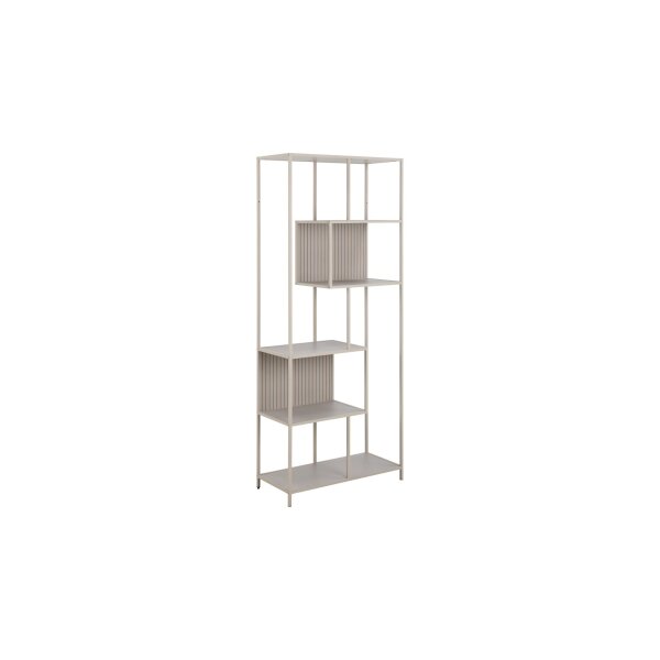 Regal Seaford im Industrielook Grau – ca. 77 x 185 cm