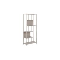 Regal Seaford im Industrielook Grau – ca. 77 x 185 cm