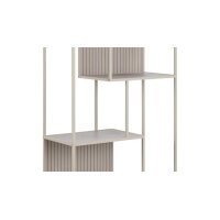 Regal Seaford im Industrielook Grau – ca. 77 x 185 cm