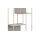 Regal Seaford im Industrielook Grau – ca. 77 x 185 cm