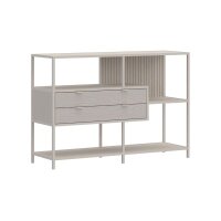 Regal Seaford im Industrielook grau - ca. 114 x 78 cm