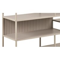 Regal Seaford im Industrielook grau - ca. 114 x 78 cm