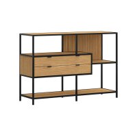 Regal Seaford im Industrielook Wildeiche & Schwarz -...