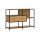 Regal Seaford im Industrielook Wildeiche & Schwarz - ca. 114 x 78 cm