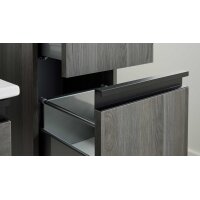 Interliving Bad Serie 3702 - Unterschrank 7698 mit Ablageplatte graue Cuneo Eiche - zwei Schubladen, Breite ca. 30 cm