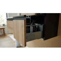 Interliving Bad Serie 3702 - Unterschrank 7771 mit Ablageplatte naturfarbene Cuneo Eiche - zwei Schubladen, Breite ca. 30 cm
