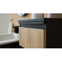 Interliving Bad Serie 3702 - Unterschrank 7771 mit Ablageplatte naturfarbene Cuneo Eiche - zwei Schubladen, Breite ca. 30 cm