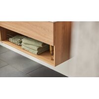 Interliving Bad Serie 3702 - Badmöbel-Set 7751 braune Cuneo Eiche - dreiteilig