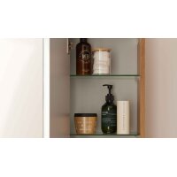 Interliving Bad Serie 3702 - Badmöbel-Set 7751 braune Cuneo Eiche - dreiteilig