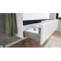 Interliving Bad Serie 3702 - Badmöbel-Set 7793 Edelweiß - dreiteilig