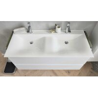 Interliving Bad Serie 3702 - Badmöbel-Set 7793 Edelweiß - dreiteilig