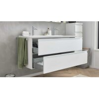 Interliving Bad Serie 3702 - Badmöbel-Set 7793 Edelweiß - dreiteilig