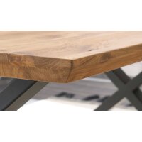 Couchtisch Asola Eiche & schwarzes Metall - ca. 70 x...