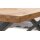 Couchtisch Asola Eiche & schwarzes Metall - ca. 70 x 70 cm