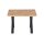 Couchtisch Asola Eiche & schwarzes Metall - ca. 70 x 70 cm