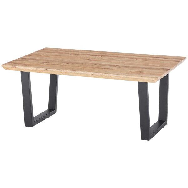 Couchtisch Asola Eiche & schwarzes Metall - ca. 110 x 70 cm