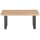 Couchtisch Asola Eiche & schwarzes Metall - ca. 110 x 70 cm
