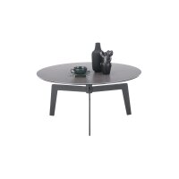Couchtisch Buena Vista anthrazitfarbene Keramik, Glas...