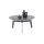 Couchtisch Buena Vista anthrazitfarbene Keramik, Glas & Metall - Durchmesser ca. 80 cm
