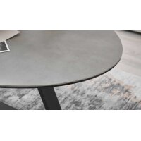 Couchtisch Elbing graue Keramik, Glas & Metall -...