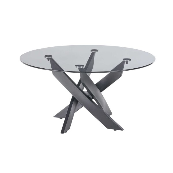 Kopenhagen Couchtisch Grau & Schwarz - Durchmesser ca. 80 cm