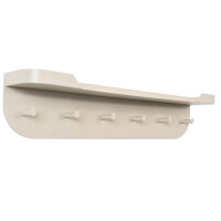 Wandgarderobe Jil 1 Cremeweiß – sechs Haken,...