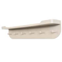 Wandgarderobe Jil 1 Cremeweiß – sechs Haken, Länge ca. 70 cm