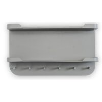 Wandgarderobe Jil 2 Grau – sechs Haken, Länge...
