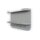 Wandgarderobe Jil 2 Grau – sechs Haken, Länge ca. 70 cm