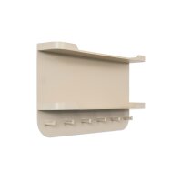 Wandgarderobe Jil 2 Cremeweiß – sechs Haken,...